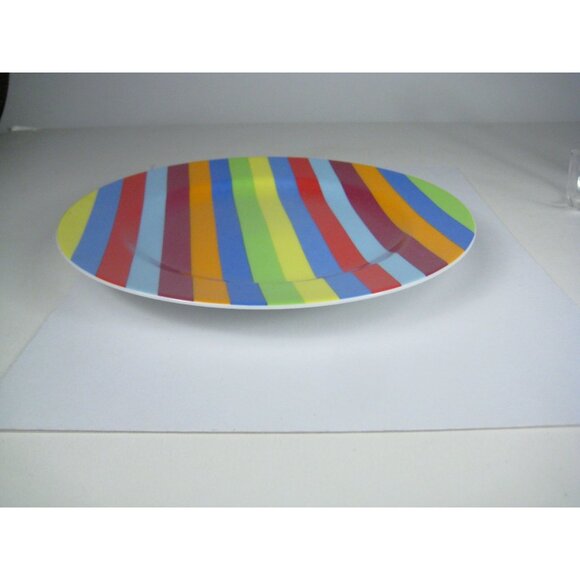 Swid Powell Gene Meyer Stripes Porcelain Ceramic Salad Plate Thailand - Picture 7 of 8